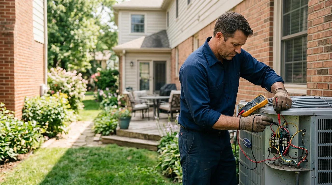 HVAC technician working near Elmwood, NE